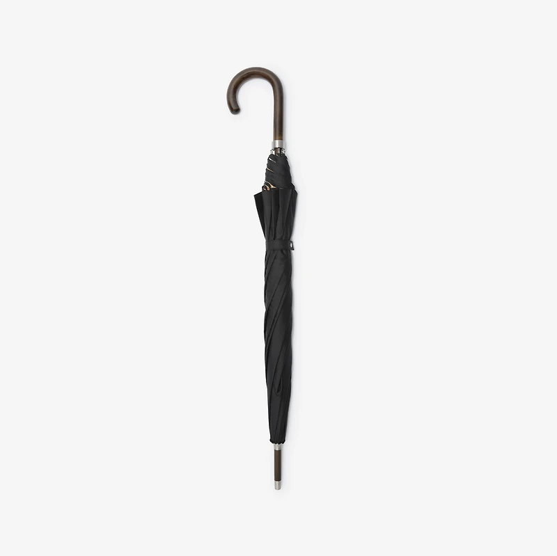 Check-lined Walking Umbrella in Black/archive beige | Burberry® Official