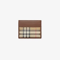 Check Card Case in Archive beige - Men, Cotton | Burberry® Official