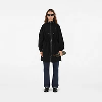 Nylon Cotton Parka in Black - Women | Burberry® Official