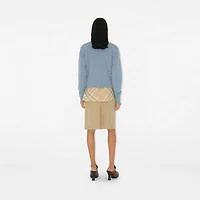 B Crest Wool Sweater in Gale - Women | Burberry® Official
