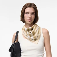 Watercolour Check Silk Scarf in Sesame beige | Burberry® Official