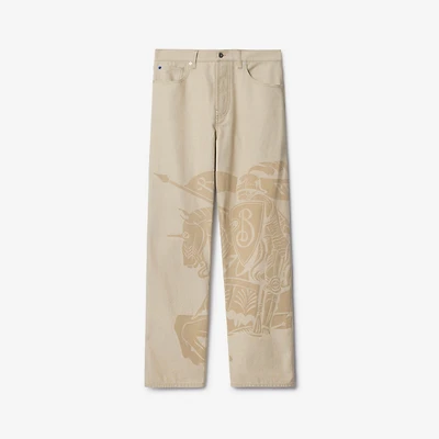 Regular Fit EKD Jeans in Rubble - Women, Cotton | Burberry® Official