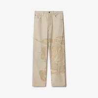 Regular Fit EKD Jeans in Rubble - Women, Cotton | Burberry® Official