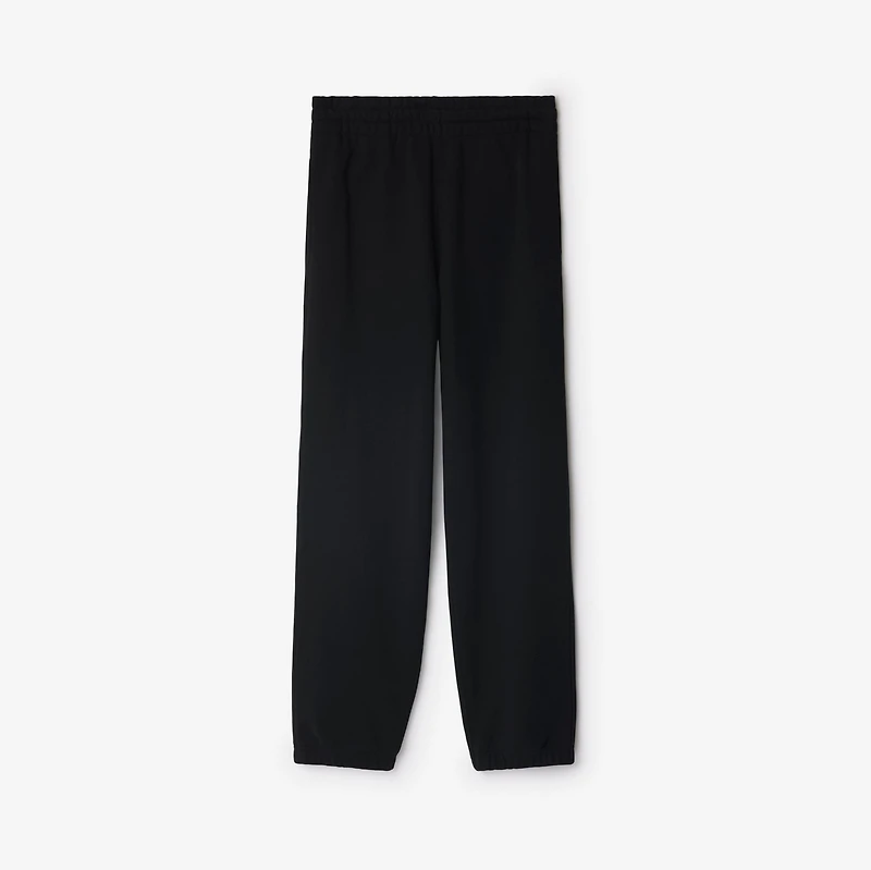 Check Label Cotton Jogging Pants in Black - Women | Burberry® Official