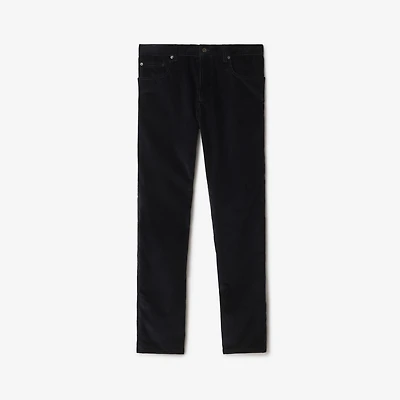 Corduroy Trousers in Twilight blue - Men | Burberry® Official