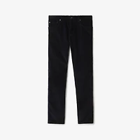 Corduroy Trousers in Twilight blue - Men | Burberry® Official