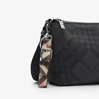 Check Key Ring in Sand beige/peat brown - Men | Burberry® Official