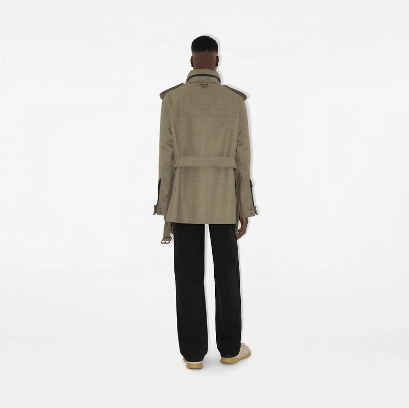 Bonded Wool Field Jacket in Loch/bliss - Men | Burberry® Official