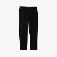 Cotton Chinos in Black - Men | Burberry® Official