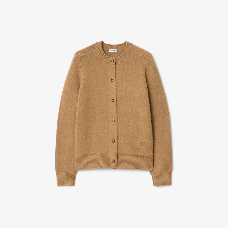 Cashmere Cardigan in Butterscotch brown - Women | Burberry® Official