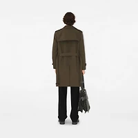 Long Cotton Nylon Trench Coat in Carob - Men | Burberry® Official