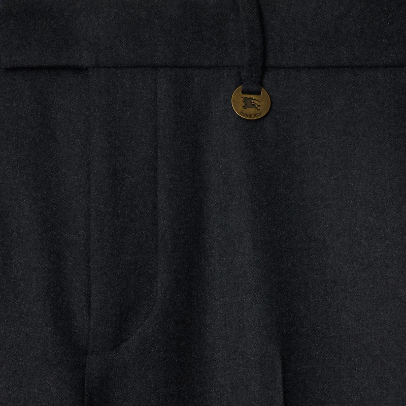 Wool Tailored Trousers in Brisk grey - Men | Burberry® Official