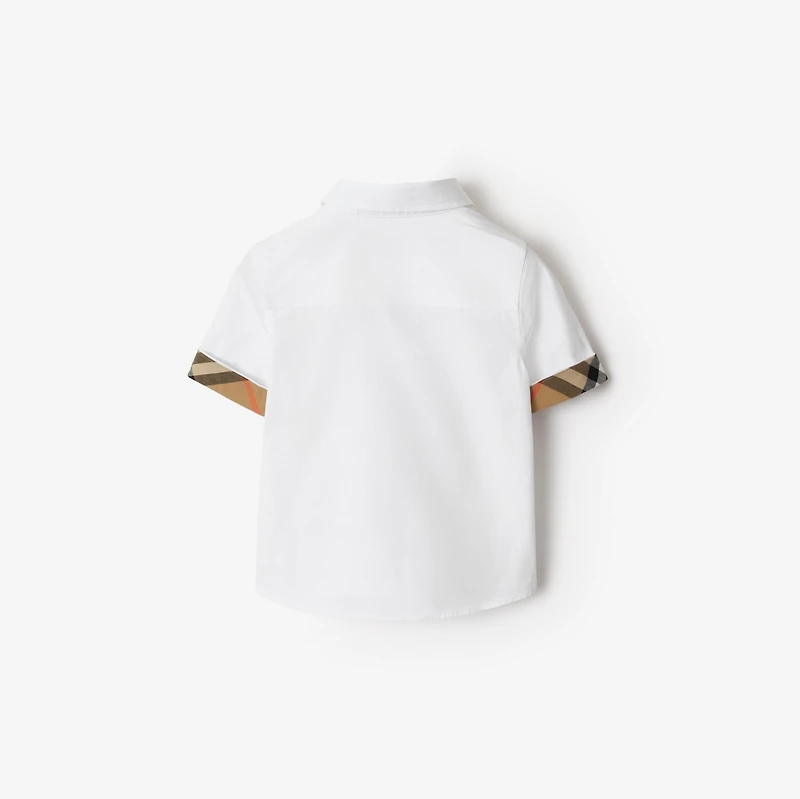 Cotton Poplin Shirt in White | Burberry® Official
