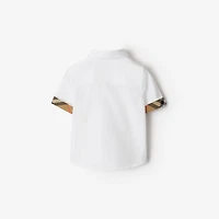 Cotton Poplin Shirt in White | Burberry® Official