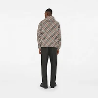 Reversible Check Jacket in Mauve grey - Men | Burberry® Official