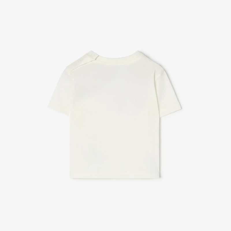 Knight Stamp Cotton T-shirt in Chalk white | Burberry® Official