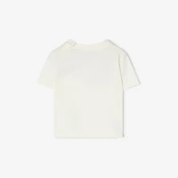 Knight Stamp Cotton T-shirt in Chalk white | Burberry® Official