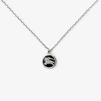 Knight Coin Necklace in Silver/black - Men | Burberry® Official