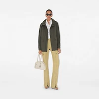 Stretch Wool Field Jacket in Moss melange - Women, Technical | Burberry® Official