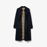 Long Kensington Heritage Trench Coat in Coal blue - Women, Cotton Gabardine | Burberry® Official