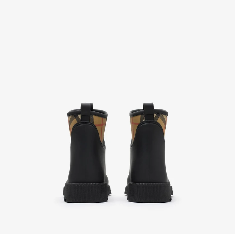Rubber Marsh Stamp Low Boots​ in Black - Men | Burberry® Official