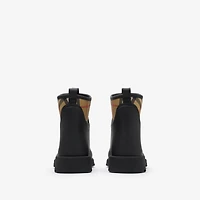 Rubber Marsh Stamp Low Boots​ in Black - Men | Burberry® Official