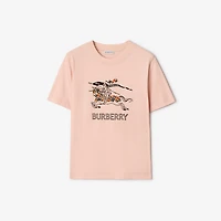 EKD Sketch Cotton T-shirt in Bouquet pink - Women | Burberry® Official