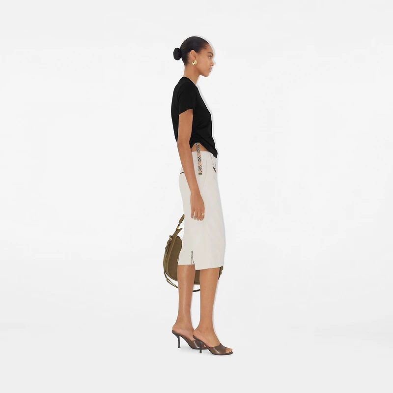 Festival Cotton T-shirt in Black - Women | Burberry® Official