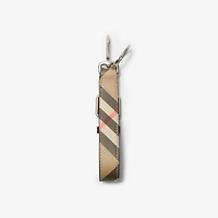 Check Key Ring in Sand beige/peat brown - Men | Burberry® Official