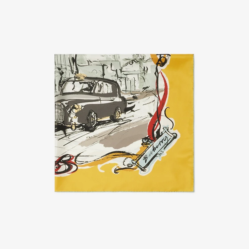Westminster Silk Scarf in Sunflower | Burberry® Official