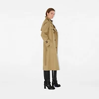 Long Castleford Trench Coat in Beige - Women, Cotton | Burberry® Official