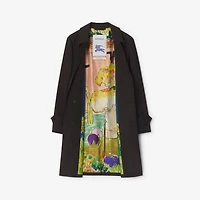 Long Highgrove Gabardine Car Coat in Cog brown - Men | Burberry® Official