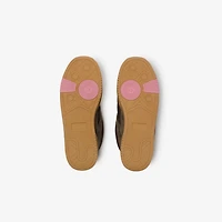 Suede and Mesh Arc Sneakers in Moss brown - Men | Burberry® Official