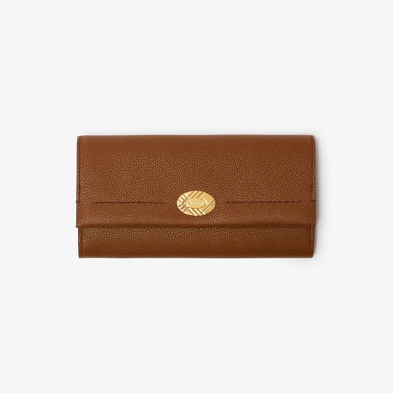 Cotswolds Continental Wallet in Hazel - Women, Leather | Burberry® Official