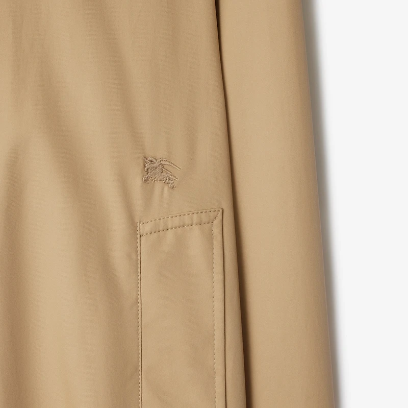 Gabardine Chester Harrington Jacket in Flax beige - Men, Cotton | Burberry® Official