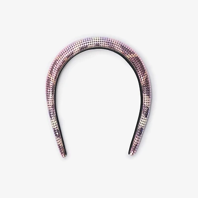 Check Mesh Headband in Dawn pink | Burberry® Official