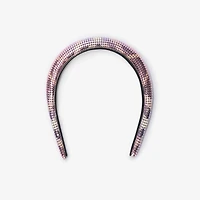 Check Mesh Headband in Dawn pink | Burberry® Official