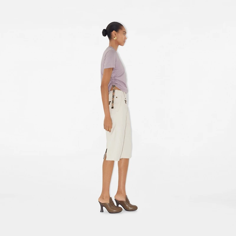 Festival Cotton T-shirt in Wisteria - Women | Burberry® Official