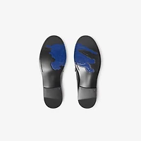 Leather Cadet Loafers in Black - Men | Burberry® Official