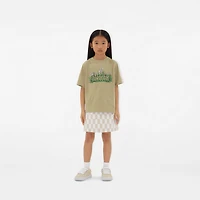 Daisy Logo Cotton T-shirt in Hunter | Burberry® Official