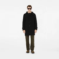 Wool Duffle Coat in Black - Men | Burberry® Official