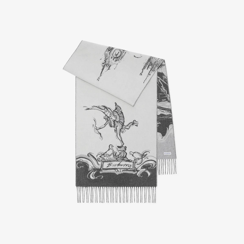 Westminster Cashmere Scarf in WISP | Burberry® Official