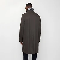 Long Gabardine Car Coat in Graphite grey - Men | Burberry® Official