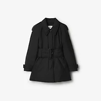 Belted Berryhill Padded Car Coat in Black - Women | Burberry® Official