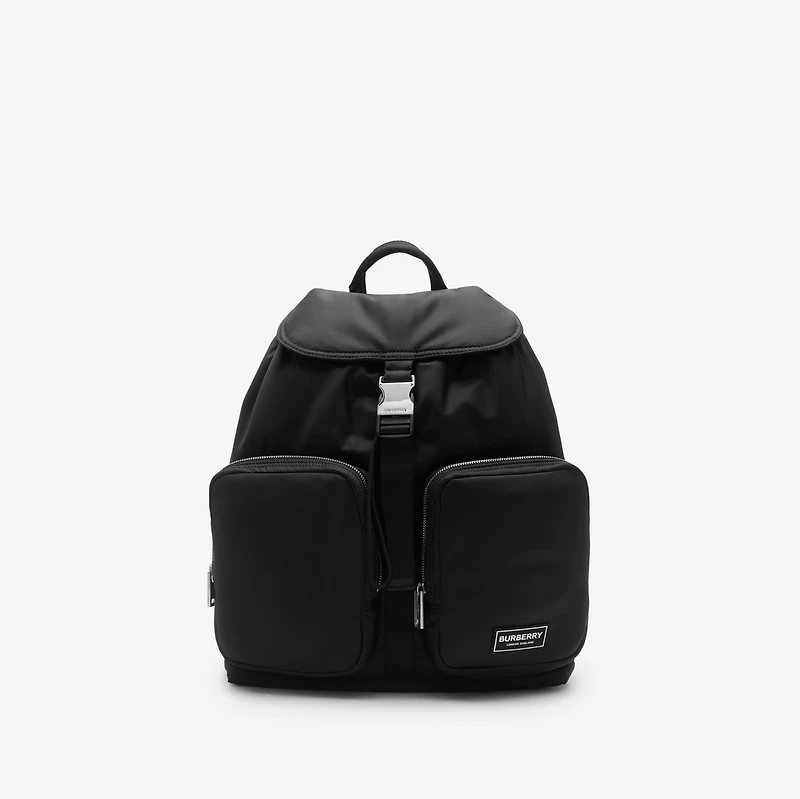Medium Nylon Backpack in Black - Men | Burberry® Official