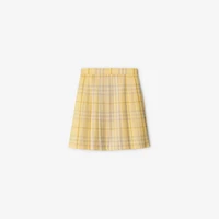 Check Wool Kilt in Drum | Burberry® Official