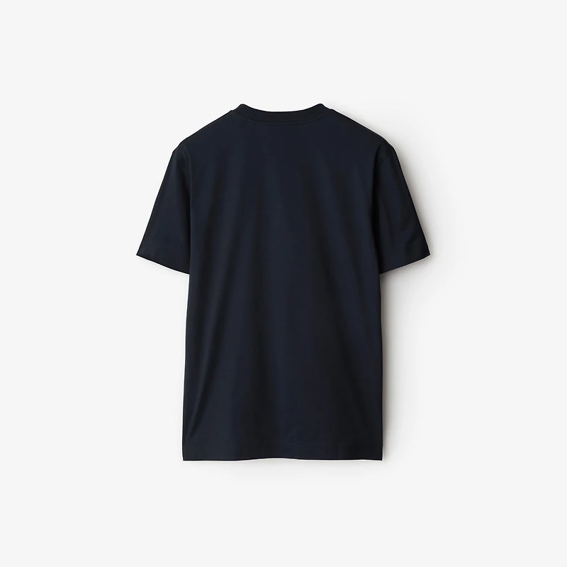 Cotton T-shirt in Navy - Men | Burberry® Official