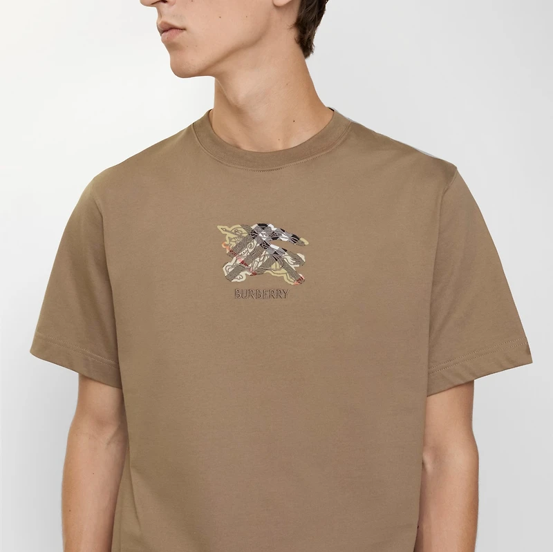 EKD Check Cotton T-shirt - Men | Burberry® Official