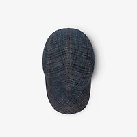 Check Denim Baseball Cap in Indigo - Men | Burberry® Official