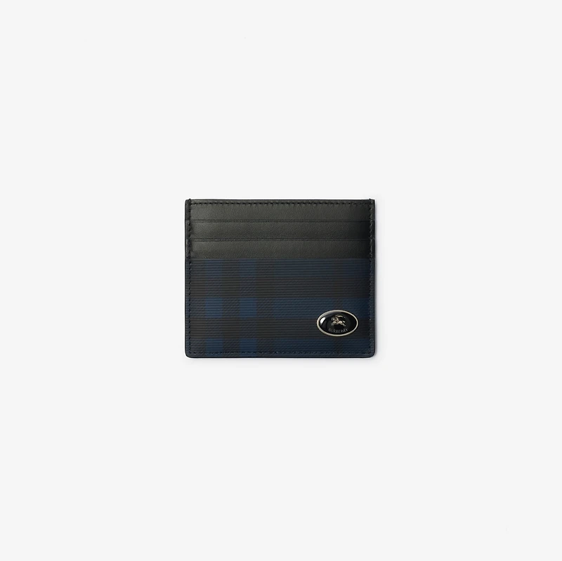 Tall Check Card Case​ in Navy - Men | Burberry® Official